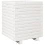 Jardinera madera maciza de pino blanco 40x40x49,5 cm en Macetas y jardineras | Comprar online en Foru.es
