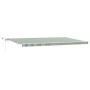 Toldo Retráctil Automático con LED Verde y Blanco 600x350 cm,  Tela de Repuesto para Toldo de 6x3.5 m Marco Verde y Blanco | Foro24.es | Tu tienda online para hogar, jardín y más Foro24.es