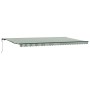 Toldo Retráctil Automático  Verde y Blanco 600x350 cm, Tela de Repuesto para Toldo  para Marco de 6x3.5 m Verde y Blanco | Foro24.es | Tu tienda online para hogar, jardín y más Foro24.es