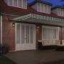 Toldo Retráctil Automático con LED Verde y Blanco 600x350 cm,  Tela de Repuesto para Toldo de 6x3.5 m Marco Verde y Blanco | Foro24.es | Tu tienda online para hogar, jardín y más Foro24.es
