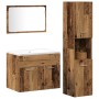 Conjunto de Muebles de Baño de 3 Piezas de Madera Antigua de Madera Ingenierizada | Foro24.es | Tu tienda online para hogar, jardín y más Foro24.es