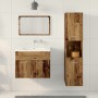 Conjunto de Muebles de Baño de 3 Piezas de Madera Antigua de Madera Ingenierizada | Foro24.es | Tu tienda online para hogar, jardín y más Foro24.es