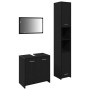 Conjunto de muebles de baño de 3 piezas Roble Negro Madera Elaborada | Foro24.es | Tu tienda online para hogar, jardín y más Foro24.es