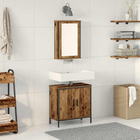 Juego de Muebles para Baño de 2 Piezas Madera Antigua de , Muebles de baño - Ref: Foro24-3332515, Precio: 105,85 €, Descuento: %