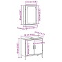 Juego de Muebles para Baño de 2 Piezas Madera Antigua de , Muebles de baño - Ref: Foro24-3332515, Precio: 105,85 €, Descuento: %