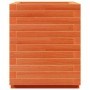 Jardinera madera maciza de pino marrón cera 40x40x49,5 cm en Macetas y jardineras | Comprar online en Foru.es