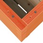 Jardinera madera maciza de pino marrón cera 40x40x49,5 cm en Macetas y jardineras | Comprar online en Foru.es