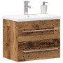 Gabinete para Lavabo de Baño con Lavabo Integrado Madera Vieja Madera Ingenierada | Foro24.es | Tu tienda online para hogar, jardín y más Foro24.es