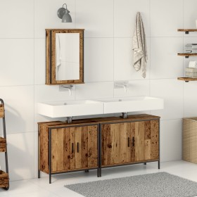 Juego de Muebles de Baño de 3 Piezas Madera Vieja Madera de Ingeniería de , Muebles de baño - Ref: Foro24-3332548, Precio: 16...