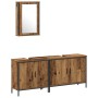 Juego de Muebles de Baño de 3 Piezas Madera Vieja Madera de Ingeniería de , Muebles de baño - Ref: Foro24-3332548, Precio: 16...