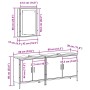Juego de Muebles de Baño de 3 Piezas Madera Vieja Madera de Ingeniería de , Muebles de baño - Ref: Foro24-3332548, Precio: 16...