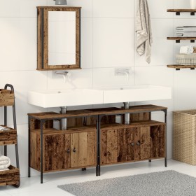 Mueble de lavabo de baño con lavabo incorporado de madera vieja de , Muebles de baño - Ref: Foro24-3332550, Precio: 159,20 €,...