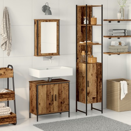 Conjunto de Muebles de Baño de 3 Piezas de Madera Vieja de , Muebles de baño - Ref: Foro24-3332551, Precio: 176,24 €, Descuen...