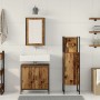 Juego de Muebles de Baño de 3 Piezas Madera Antigua Madera Ingenierizada de , Muebles de baño - Ref: Foro24-3332552, Precio: ...