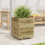 Jardinera madera de pino impregnada 40x40x49,5 cm en Macetas y jardineras | Comprar online en Foru.es