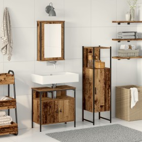 Conjunto de muebles de baño de 3 piezas Madera envejecida Madera tratada de , Muebles de baño - Ref: Foro24-3332560, Precio: ...