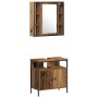 Conjunto de Muebles de Baño de 3 Piezas Madera Antigua Madera Ingenierizada de , Muebles de baño - Ref: Foro24-3332563, Preci...