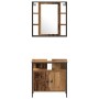 Conjunto de Muebles de Baño de 3 Piezas Madera Antigua Madera Ingenierizada de , Muebles de baño - Ref: Foro24-3332563, Preci...