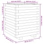 Jardinera madera de pino impregnada 40x40x49,5 cm en Macetas y jardineras | Comprar online en Foru.es