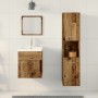 Juego de muebles de baño de 4 piezas - Madera contrachapada de madera vieja | Foro24.es | Tu tienda online para hogar, jardín y más Foro24.es
