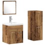 Conjunto de Muebles de Baño de 4 Piezas en Madera Rústica de , Muebles de baño - Ref: Foro24-3332571, Precio: 213,37 €, Descu...