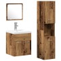 Juego de muebles de baño de 4 piezas - Madera reciclada | Foro24.es | Tu tienda online para hogar, jardín y más Foro24.es