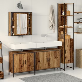 Conjunto de muebles de baño de 4 piezas Madera Antigua Madera Ingenierizada de , Muebles de baño - Ref: Foro24-3332591, Preci...