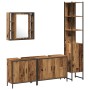 Conjunto de muebles de baño de 4 piezas Madera Antigua Madera Ingenierizada de , Muebles de baño - Ref: Foro24-3332591, Preci...