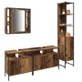 mueble de baño con lavabo integrado de madera antigua y madera elaborada de , Muebles de baño - Ref: Foro24-3332596, Precio: ...