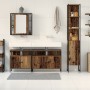 mueble de baño con lavabo integrado de madera antigua y madera elaborada de , Muebles de baño - Ref: Foro24-3332596, Precio: ...