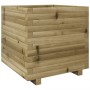 Jardinera madera de pino impregnada 50x50x49,5 cm en Macetas y jardineras | Comprar online en Foru.es