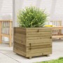 Jardinera madera de pino impregnada 50x50x49,5 cm en Macetas y jardineras | Comprar online en Foru.es