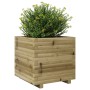 Jardinera madera de pino impregnada 50x50x49,5 cm en Macetas y jardineras | Comprar online en Foru.es