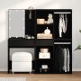 Mesa de Tocador con 2 Gabinetes de Roble Negro de Madera Elaborada de , Tocadores para dormitorios - Ref: Foro24-3333044, Pre...
