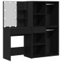 Mesa de Tocador con 2 Gabinetes de Roble Negro de Madera Elaborada de , Tocadores para dormitorios - Ref: Foro24-3333044, Pre...