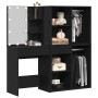Mesa de Tocador con 2 Gabinetes de Roble Negro de Madera Elaborada de , Tocadores para dormitorios - Ref: Foro24-3333044, Pre...