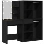 Mesa de Tocador con 2 Gabinetes de Roble Negro de Madera Elaborada de , Tocadores para dormitorios - Ref: Foro24-3333044, Pre...