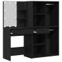 Mesa de Tocador con 2 Gabinetes de Roble Negro de Madera Elaborada de , Tocadores para dormitorios - Ref: Foro24-3333044, Pre...