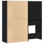 Mesa de Tocador con 2 Gabinetes de Roble Negro de Madera Elaborada de , Tocadores para dormitorios - Ref: Foro24-3333044, Pre...