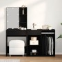 Mesa de Maquillaje con LED y Armario de Roble Negro de , Tocadores para dormitorios - Ref: Foro24-3333045, Precio: 179,24 €, ...