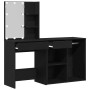 Mesa de Maquillaje con LED y Armario de Roble Negro de , Tocadores para dormitorios - Ref: Foro24-3333045, Precio: 179,24 €, ...