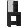 Mesa de Maquillaje con LED y Armario de Roble Negro de , Tocadores para dormitorios - Ref: Foro24-3333045, Precio: 179,24 €, ...