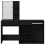 Mesa de Maquillaje con LED y Armario de Roble Negro de , Tocadores para dormitorios - Ref: Foro24-3333045, Precio: 179,24 €, ...