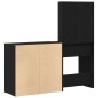 Mesa de Maquillaje con LED y Armario de Roble Negro de , Tocadores para dormitorios - Ref: Foro24-3333045, Precio: 179,24 €, ...