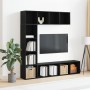 Estanterías 3 pcs Negro Roble 36x30x143 cm Madera elaborada | Foro24.es | Tu tienda online para hogar, jardín y más Foro24.es