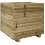 Jardinera madera de pino impregnada 50x50x49,5 cm en Macetas y jardineras | Comprar online en Foru.es