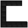 Estanterías 3 pcs Negro Roble 36x30x143 cm Madera elaborada | Foro24.es | Tu tienda online para hogar, jardín y más Foro24.es