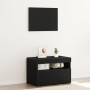 Gabinete de Noche con Luces LED de Roble Negro 60x35x40 cm Madera Engineered | Foro24.es | Tu tienda online para hogar, jardín y más Foro24.es