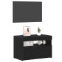 Gabinete de Noche con Luces LED de Roble Negro 60x35x40 cm Madera Engineered | Foro24.es | Tu tienda online para hogar, jardín y más Foro24.es