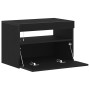 Gabinete de Noche con Luces LED de Roble Negro 60x35x40 cm Madera Engineered | Foro24.es | Tu tienda online para hogar, jardín y más Foro24.es